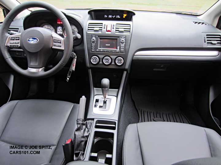 interior- 2014 Impreza Limited with gray leather