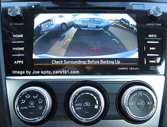 2015 Impreza 7" audio display back-up camera