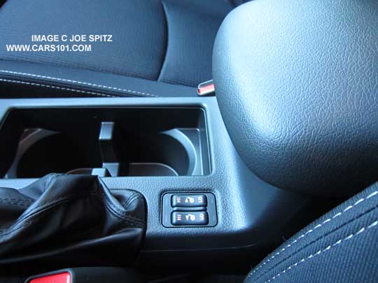 2015 Impreza Premium, Limited, Sport console with 2 cupholders and heated seat buttons