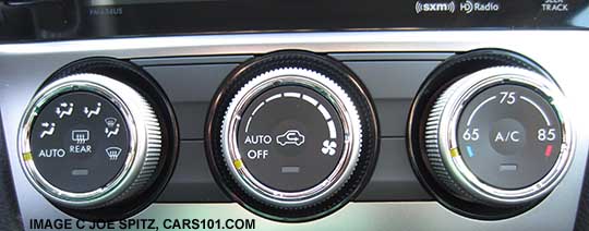 Impreza Limited and Sport Limited automatic climate control heater/ac controls with 7 speed fan