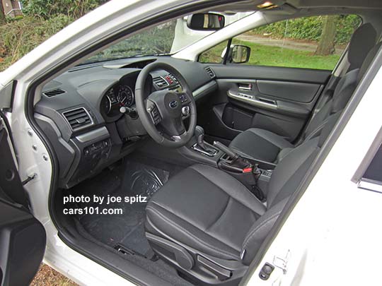 2015 Impreza Limited 4 door sedan black leather interior