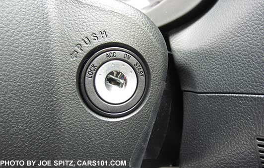 2015 Subaru Impreza 2.0i black ignition key ring.