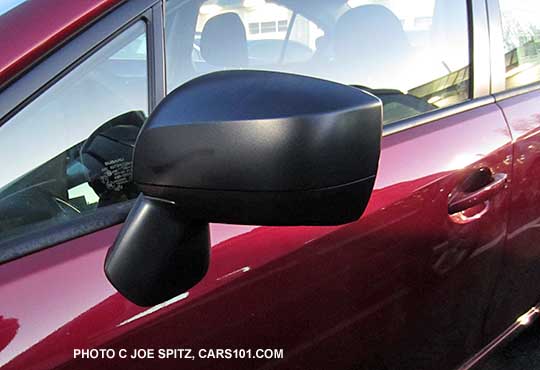 2015 Impreza 2.0i black unpainted outside mirror