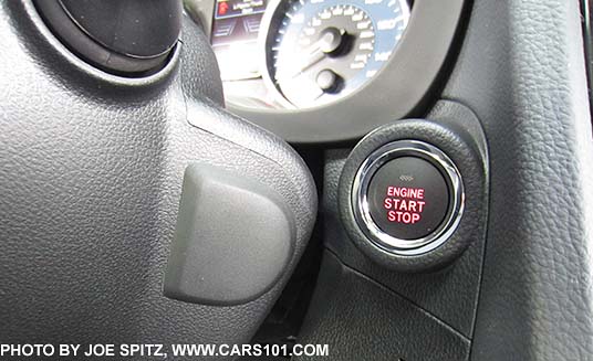 2015 Impreza with new optional pushbutton start keyless access