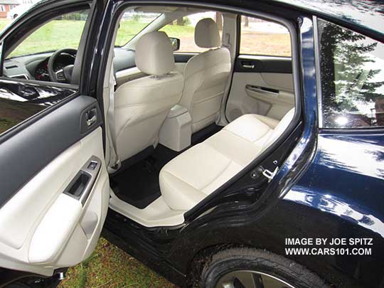 2015 Impreza 5 door rear seat, ivory shown
