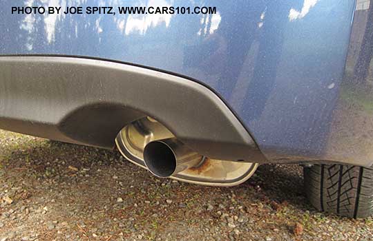 2015 Impreza 4 door sedan standard exhaust outlet on  all except Limited sedan