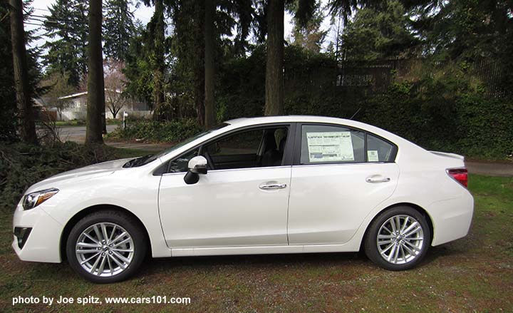 2015 Subaru Impreza Limited, crystal white shown