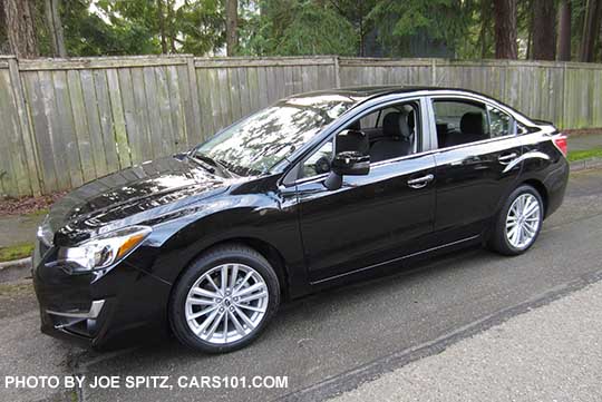 2015 Subaru Impreza Limited 4 door sedan,  crystal black shown