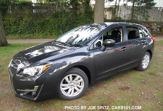 dark gray 2015 Subaru Impreza 2.0i Premium 5 door hatchback