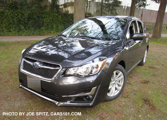 dark gray 2015 Subaru Impreza 2.0i Premium 5 door hatchback