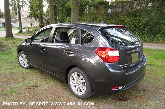 dark gray 2015 Subaru Impreza 2.0i Premium 5 door hatchback