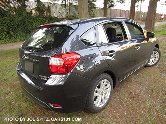 dark gray 2015 Subaru Impreza 2.0i Premium 5 door hatchback