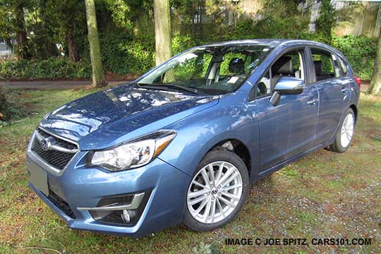 2015 Impreza Limited 5 door, quartz blue shown