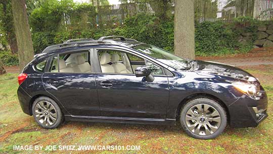 2015 Subaru Impreza Sport deep sea blue color side view