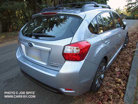 rear view 2015 5 door Impreza Sport