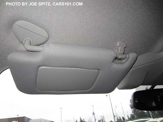 2015 Impreza sun visor on an Eyesight car