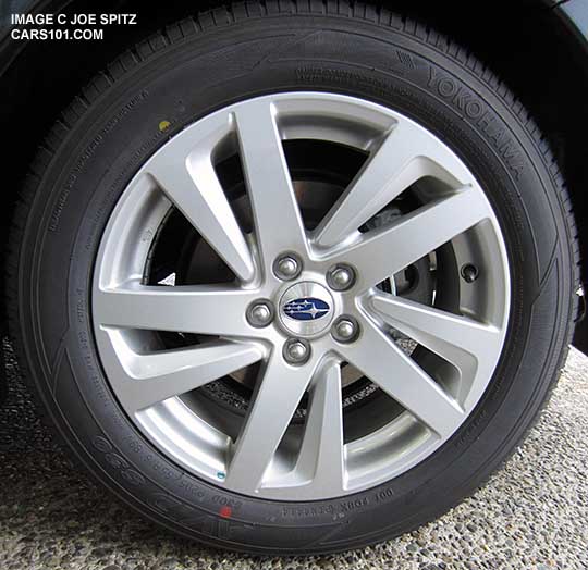 2015 Subaru Impreza Premium standard 16" silver alloy wheel