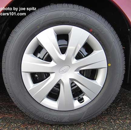 2015 Subaru Impreza 2.0i base model 15" steel wheel with full wheel cover