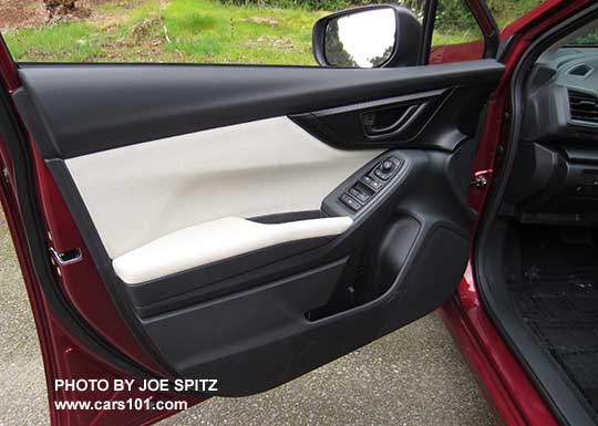 2017 Subaru Impreza 2.0i base model driver's door panel, ivory shown