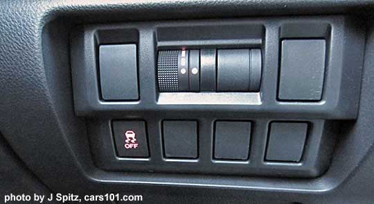 2017 Subaru Impreza 2.0i and  Premium driver's controls