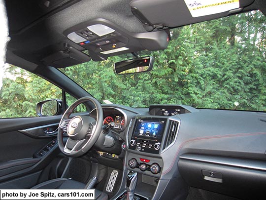 2017 Subaru Impreza Sport eyesight, leather wrapped steering wheel, gloss black CVT shift knob, 8" audio screen with android auto and apple carplay, optional eyesight cameras