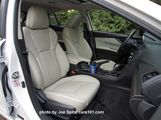2017 Subaru Impreza Limited front seats, ivory leather