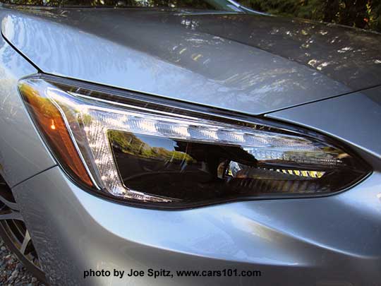 2017 Subaru Impreza Limited headlight with black inner surround
