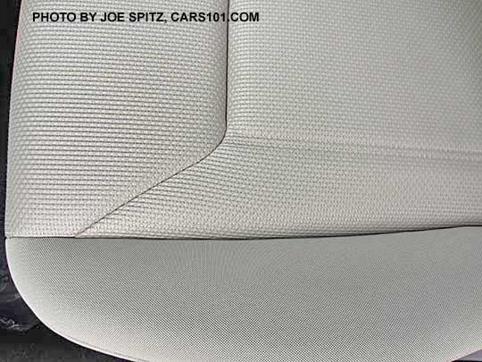 2017 Subaru Impreza 2.0i base and Premium ivory seat cloth material
