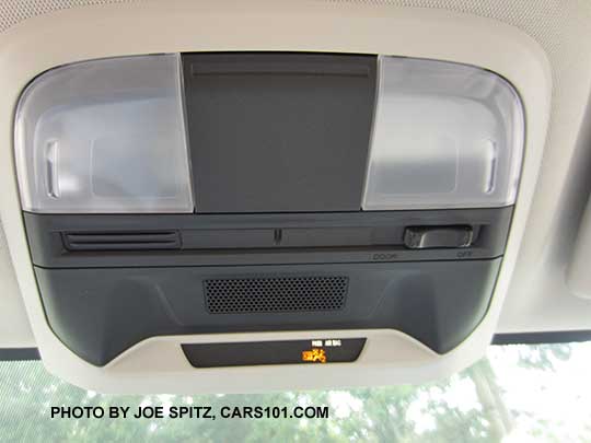 2017 Subaru Impreza 2.0i base model overhead console with map lights and bluetooth microphone