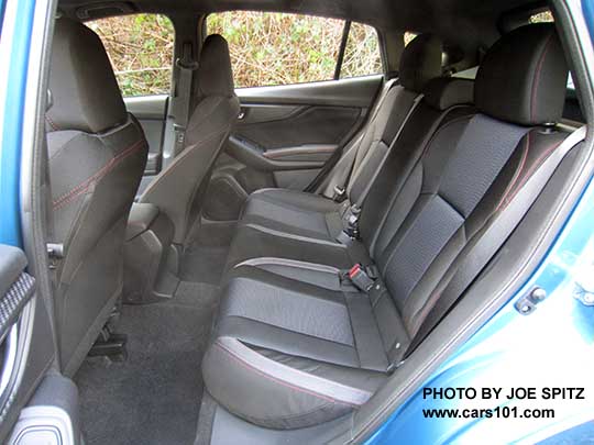 2017 Subaru Impreza Sport 5 door rear seat