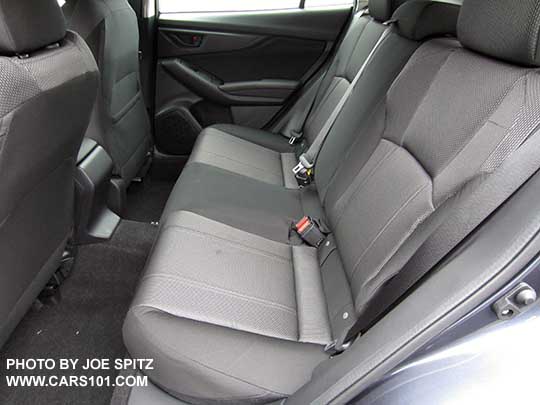 2017 Subaru Impreza 2.0i base model 5 door rear seat