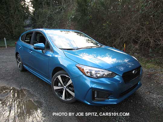 2017 Subaru Impreza Sport 5 door hatchback, Island Blue Pearl