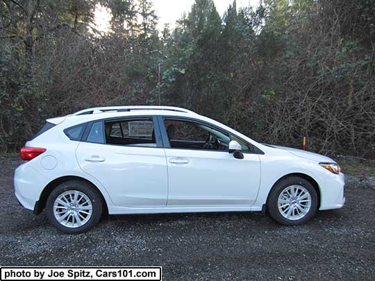 2017 Subaru Impreza Premium 5 door hatchback, crystal white