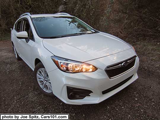 2017 Subaru Impreza Premium 5 door hatchback, crystal white 2017 Subaru Impreza Premium 5 door hatchback, crystal white