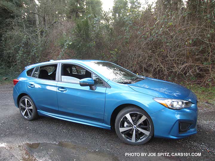 2017 Subaru Impreza Sport 5 door hatchback, Island Blue Pearl