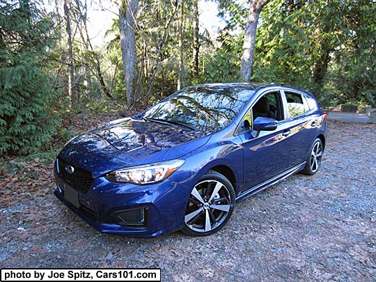 2017 Subaru Impreza Sport 5 door hatchback, Lapis Blue