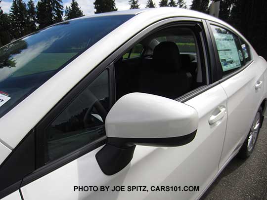 2017 Subaru Impreza Premium 4 door sedan body colored outside mirrors and door handles, black lower window trim