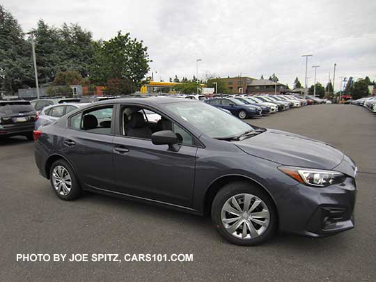 2017 Subaru Impreza 2.0i sedan, carbide gray color shown