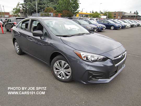 2017 Subaru Impreza 2.0i sedan, carbide gray color shown