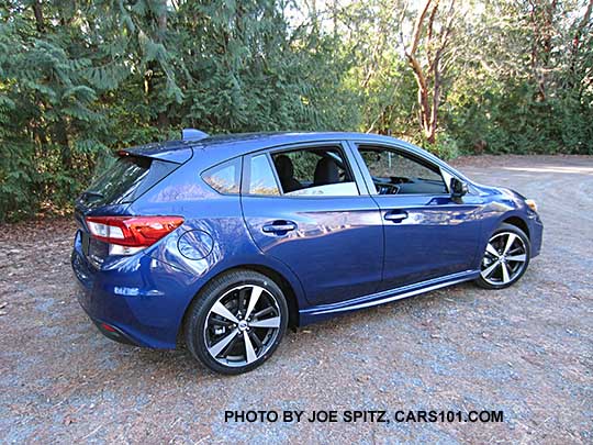 2017 Subaru Impreza Sport 5 door hatchback, Lapis Blue