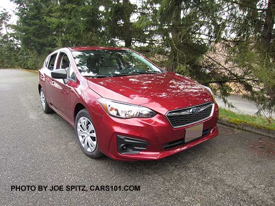 2107 venetian red Subaru Impreza 2.0i base model 5 door hatchback