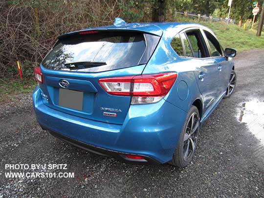 2017 Subaru Impreza Sport 5 door hatchback, Island Blue Pearl