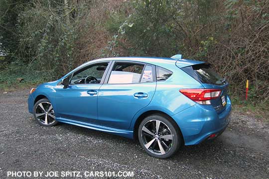 2017 Subaru Impreza Sport 5 door hatchback, Island Blue Pearl