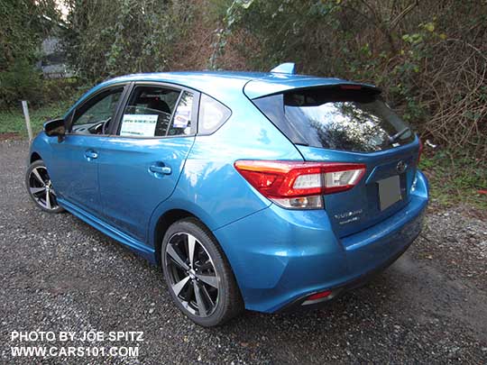 2017 Subaru Impreza Sport 5 door hatchback, Island Blue Pearl