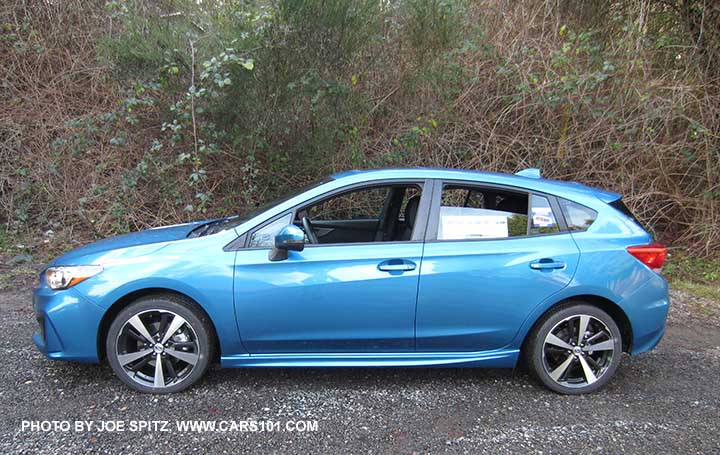 2017 Subaru Impreza Sport 5 door hatchback, Island Blue Pearl