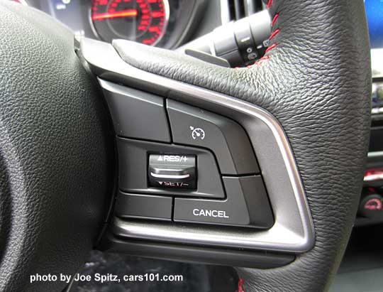 2017 Subaru Impreza Sport standard cruise controls.