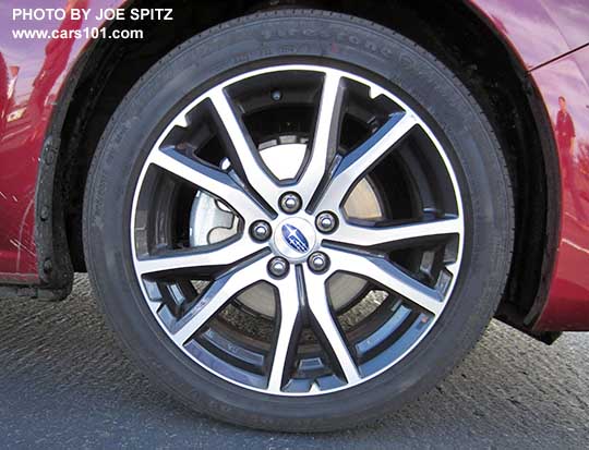 2017 Subaru Impreza Limited 17" machined alloy wheel