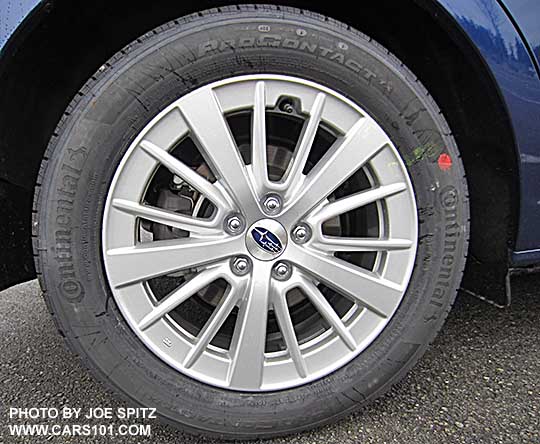 2017 Impreza Premium 17" silver alloy wheel