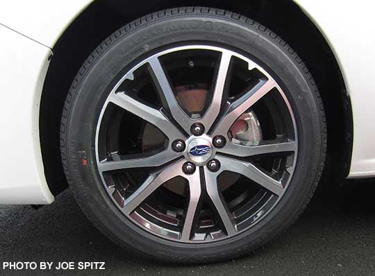 2017 Subaru Impreza Limited 17" machined alloy wheel