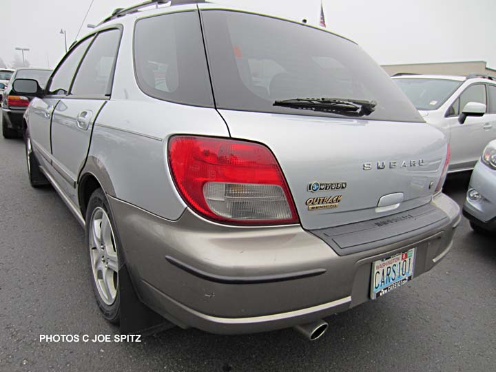 rear view 2002 Impreza Outback Sport